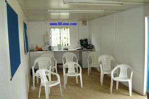 changing rooms and briefing facilities